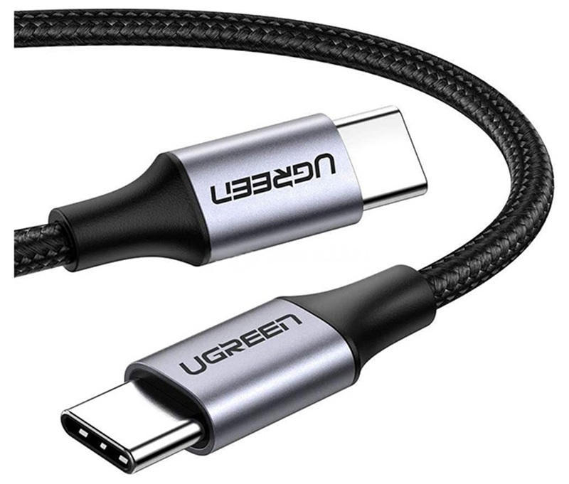 UGREEN US261 60W 2m Type-C to Type-C Braided Data Cable (50152)