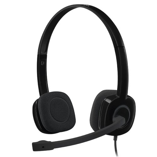 Logitech H151 Stereo Headset with Single 3.5mm Jack Black
