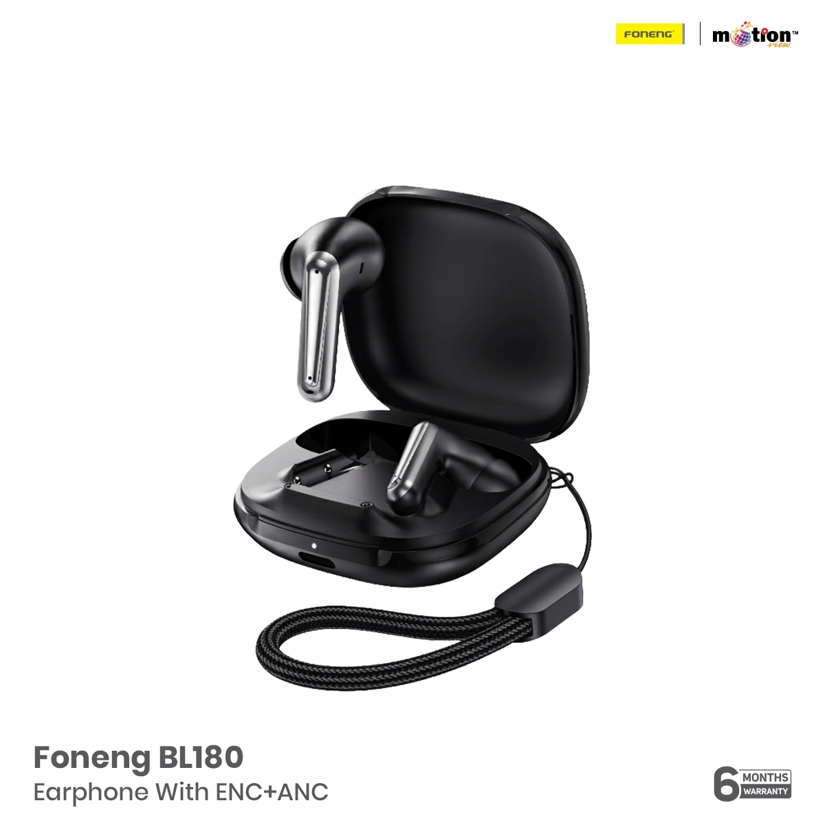 Foneng BL180 Bluetooth Earphone With ENC Plus ANC