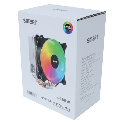 SMART HYPER COOL 4H 180W ARGB CPU Cooler