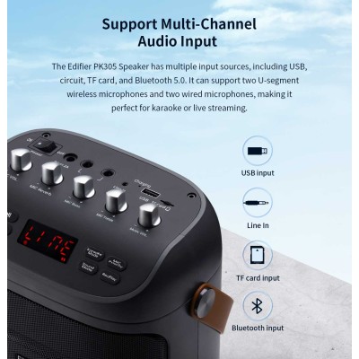 EDIFIER PK305 Portable Multimedia Karaoke Speaker With Microphone
