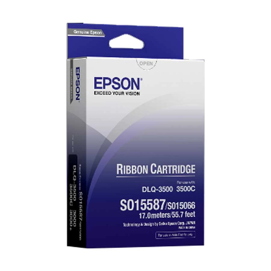 Epson S015139 Black Ribbon Cartridge for DLQ-3500 Printer #C13S015571