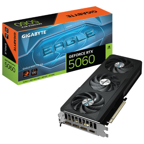 GIGABYTE GeForce RTX 5060 EAGLE MAX OC 8GB GDDR7 Graphics Card