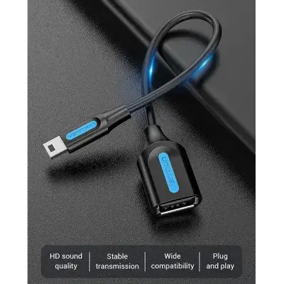VENTION CCTBB USB 2.0 Mini-B to A OTG Cable - 0.15M