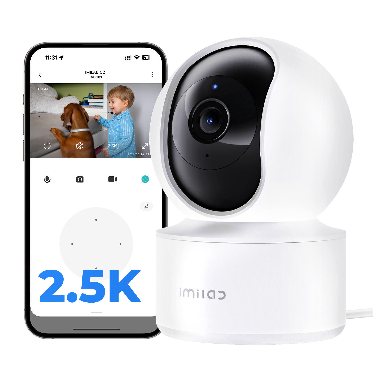 IMILAB C21 2.5K WiFi Plug-in Indoor Camera