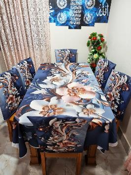 China Premium 3D Print Table Cloth Set