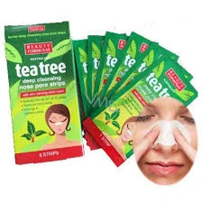 B Formula Tea Tree Deep Cleansing Nose Pore Strips 6pcs White