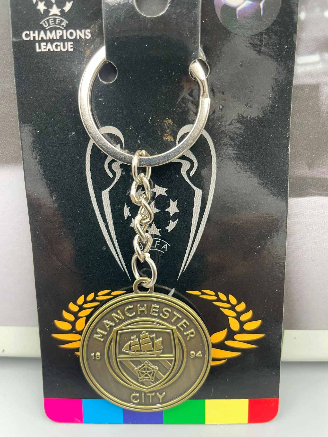 Football Club Team Logo Metal Keychain