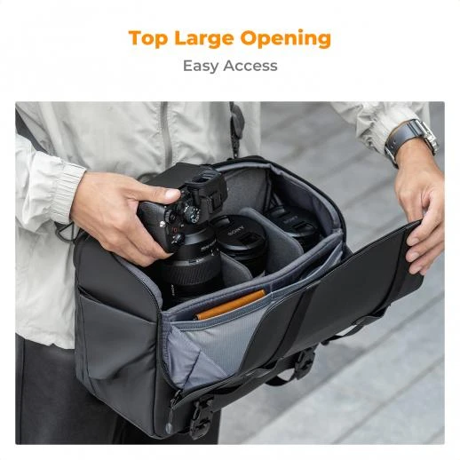 K&F Concept Urban Wander 10L Camera Sling Bag – Crossbody Shoulder Bag for DSLR, SLR & Mirrorless Cameras kf13.163