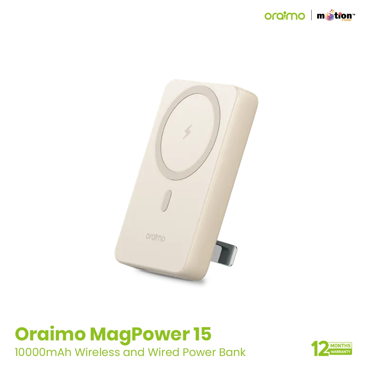 oraimo MagPower 15 Magnetic Wireless Power Bank (OPB-7102W)
