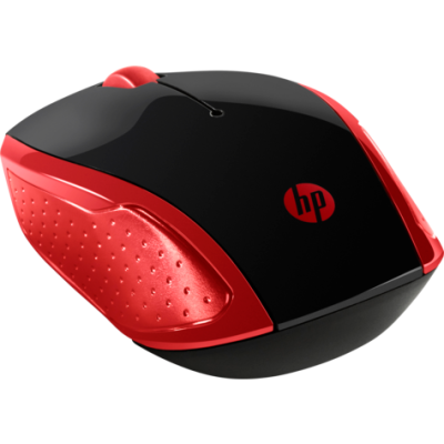 HP 200 Emprs Red / Black Wireless Mouse
