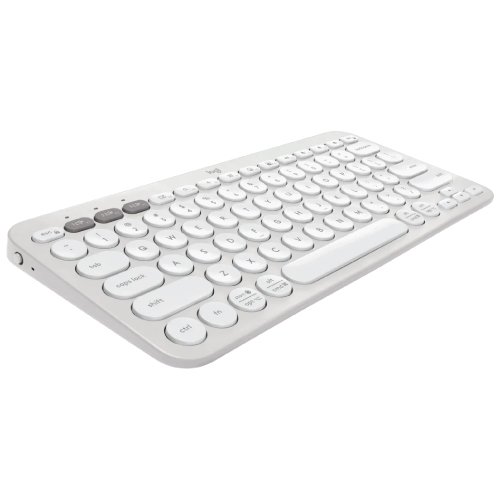 Logitech K380S Pebble Keys 2 Multi-Device Bluetooth Keyboard Tonal White