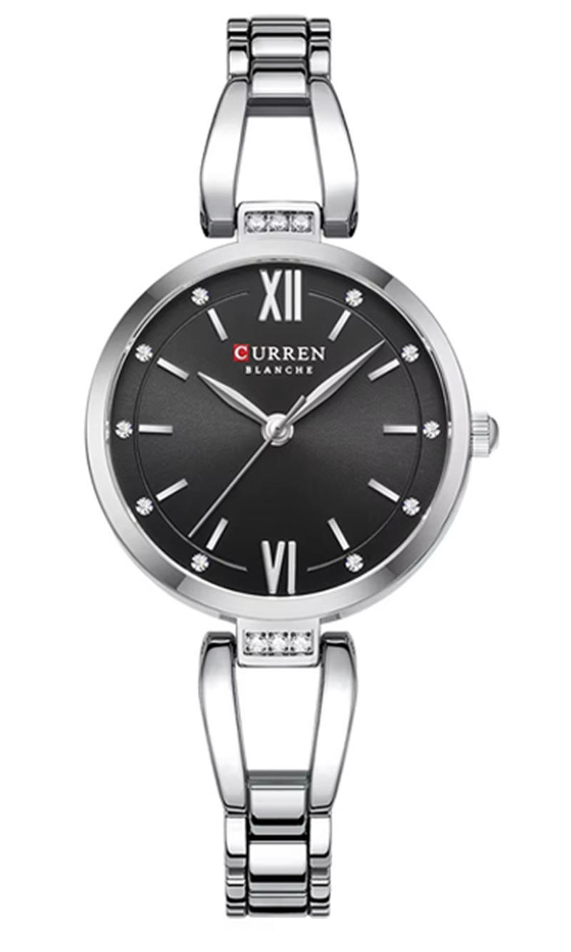 Curren 9092 Quartz Women’s Watch-Black & Silver