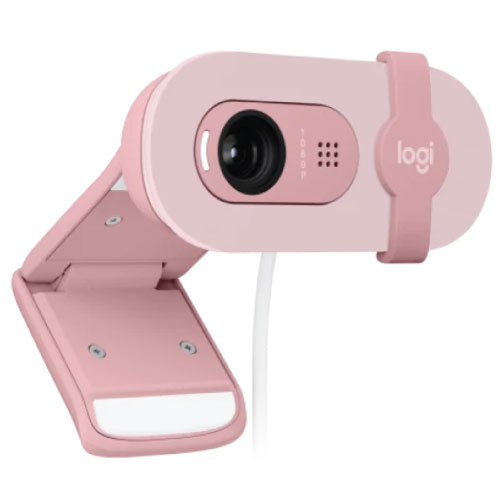Logitech BRIO 100 Full HD Privacy Shutter Webcam Rose