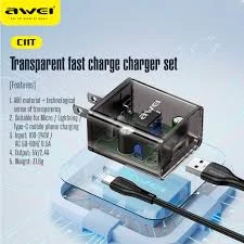Awei C11T Small Adapter with Type-C Cable