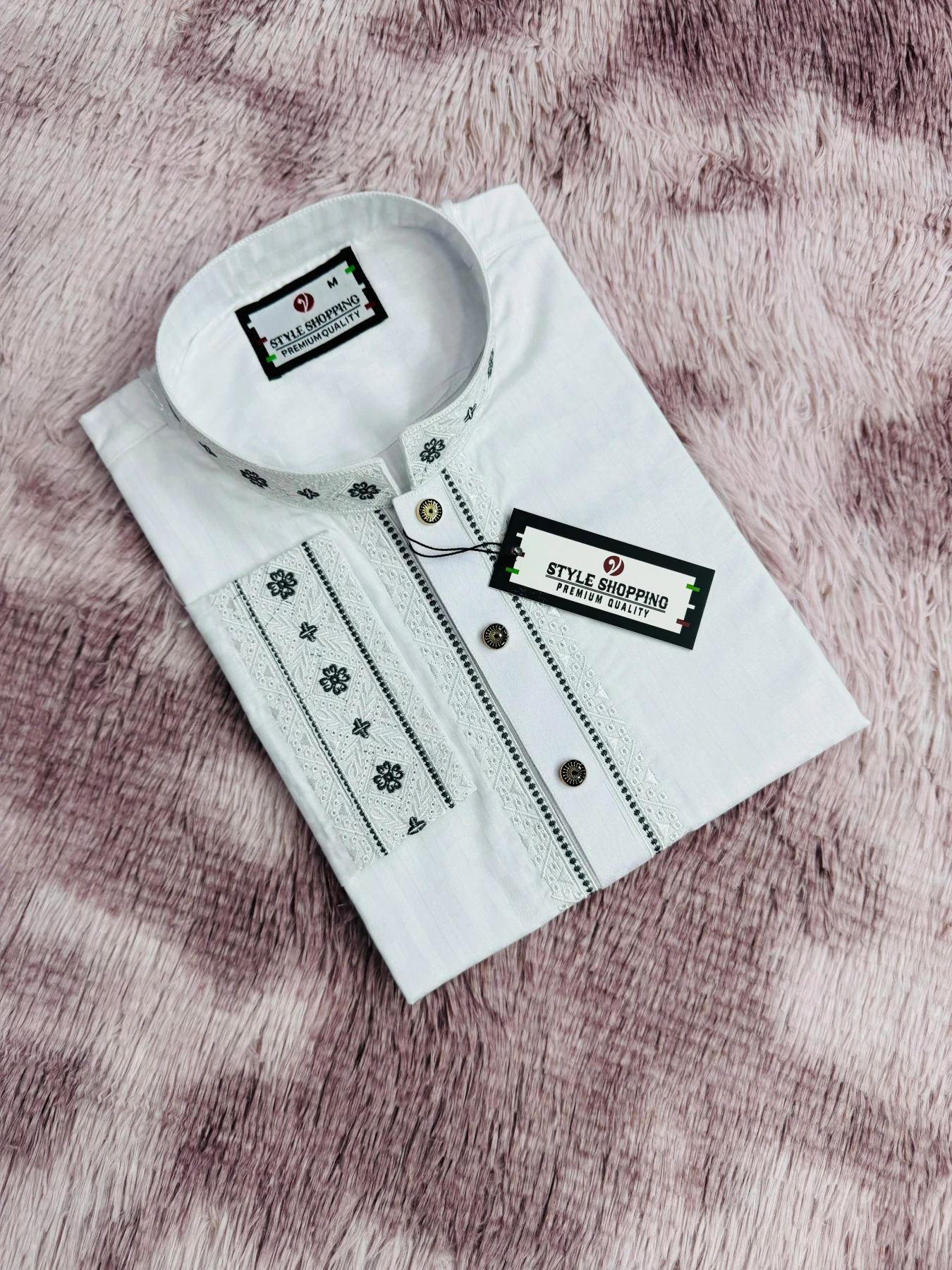 Eid Collection 2026 White Color Embroidery Punjabi