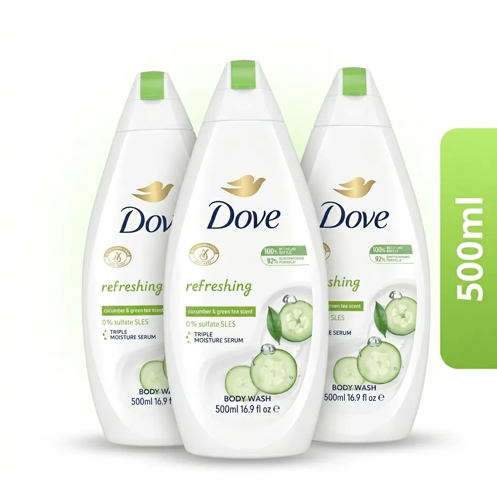 Dove Refreshing Cucumber & Green Tea Body Wash 500ml