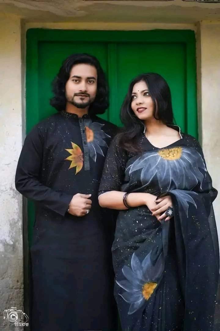 কাপল ড্রেস Couple Saree Sets