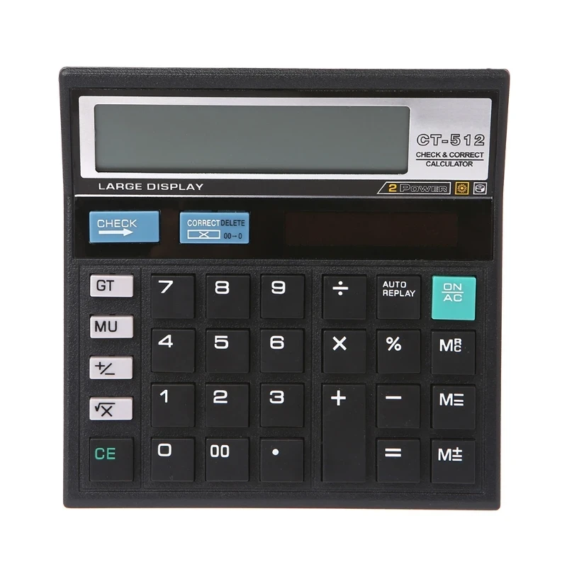CT-512 Large Display Calculator - Black - calculator