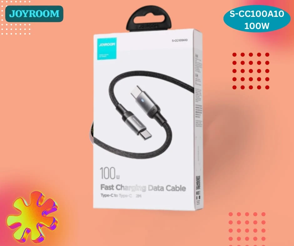 Joyroom S-CC100A10 100W Nylon Type-C To Type-C Cable 1M