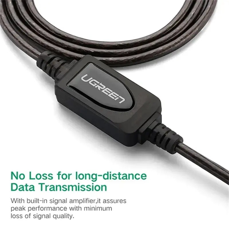 UGREEN US121 (10323) USB 2.0 Active Extension Cable with Chipset - 15M