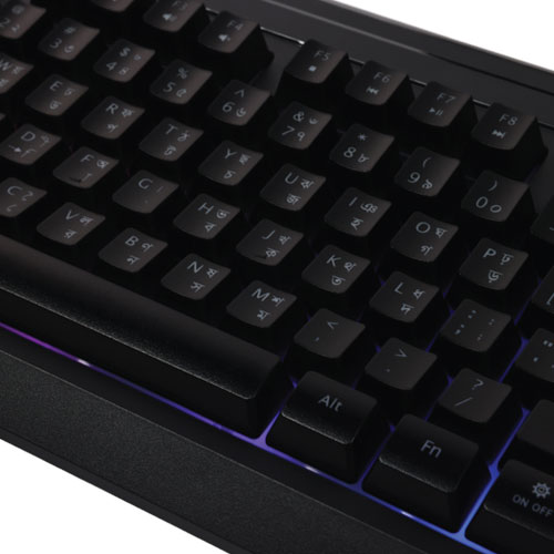 XTREME K502R RGB BACKLIT USB-BANGLA, BLACK KEYBOARD