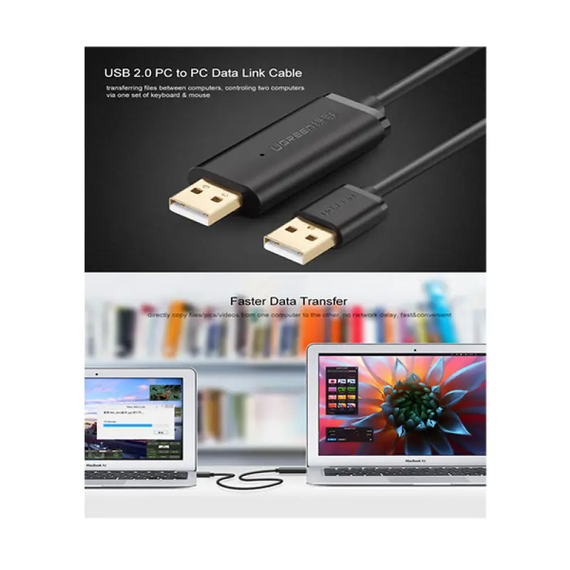 UGREEN US166 (20233) USB 2.0 Data Link Cable - 2M