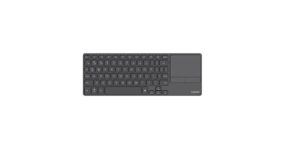 Rapoo E900T Portable Wireless Keyboard with Touchpad - Black