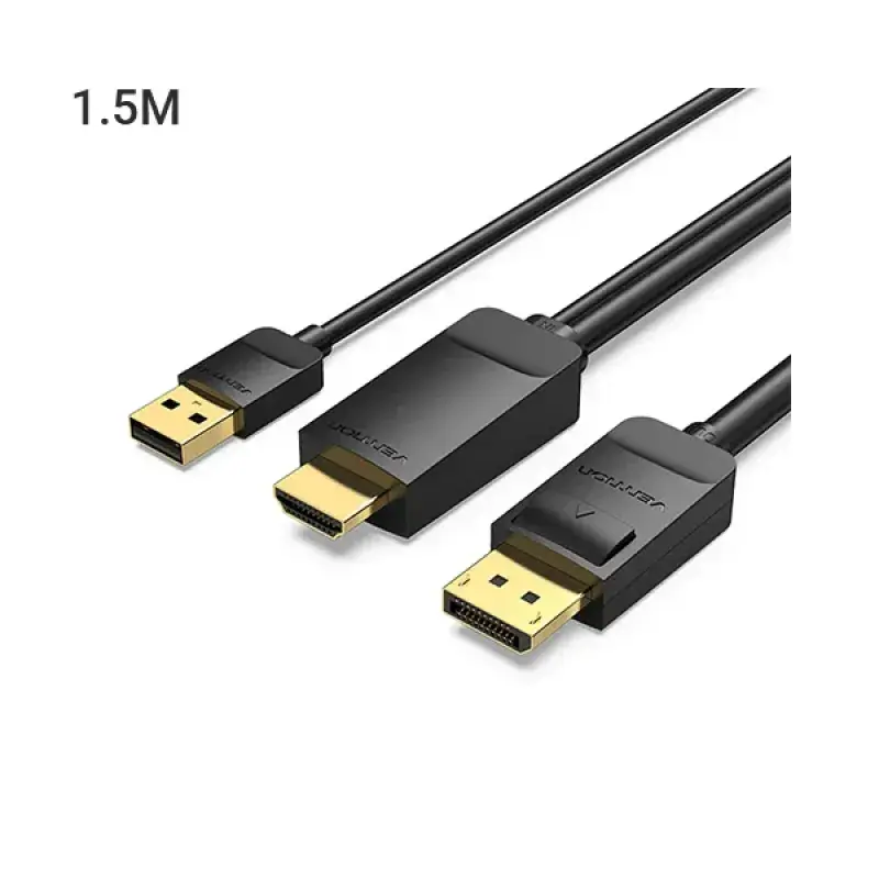 Vention ABJBG HDMI-A Male to DP Male HD Cable - 1.5M