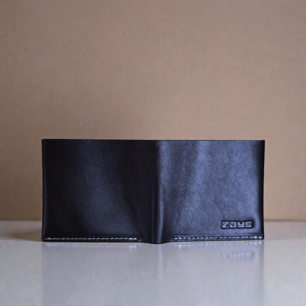 Zays Handcrafted Premium Eco-Friendly Leather Bifold Wallet - Slim Durable and Stylish Short Wallet for Unisex ZSW109-White Suta