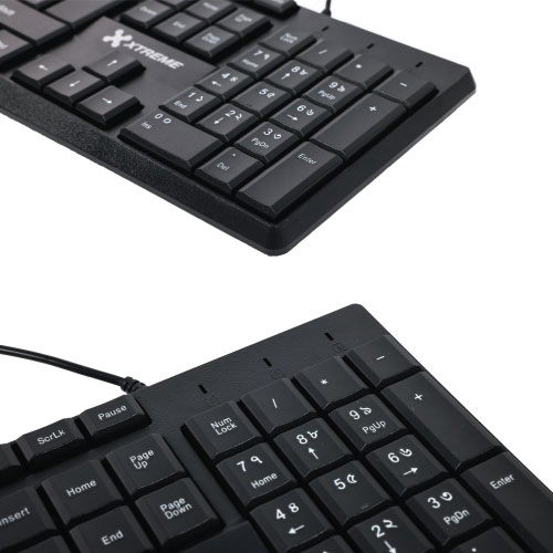 XTREME KB600S STANDARD USB-BANGLA BLACK KEYBOARD
