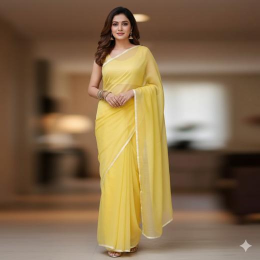 সেমি মসলিন শাড়ি
