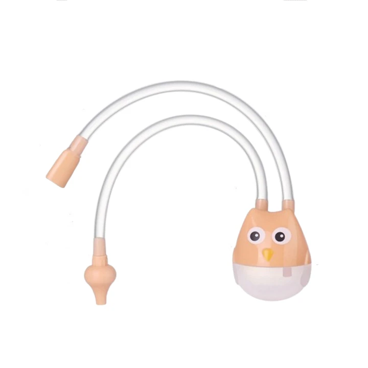 1pcs Newborn Baby Nasal Aspirator Kids Nose Cleaner Sucker Suction Tool Protection Health Care Infant Safe Mouth Nasal Suction ( Random Colour )
