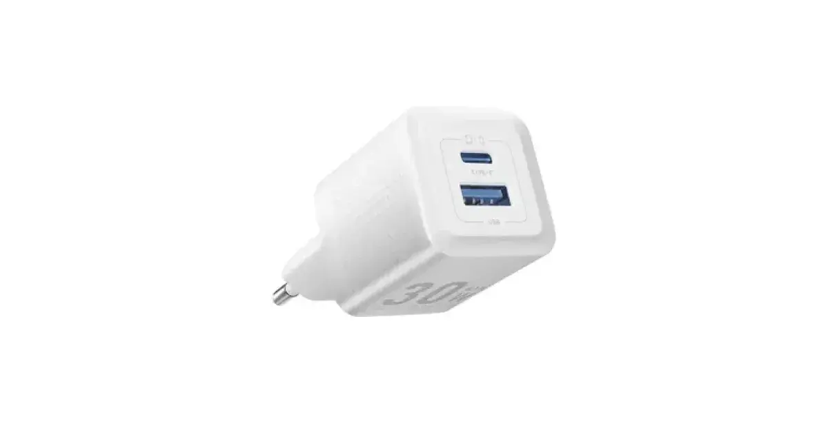 VENTION FEQW0-US 30W 2-Port USB (C+A) GaN Charger - US Plug