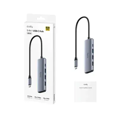 CUDY UH405 - USB-C to 5-IN-1 Hub with 4K HDMI