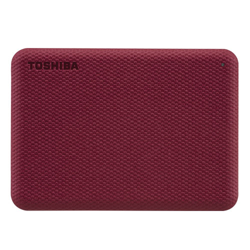 Toshiba External Hard Drive Canvio Advance 2TB Portable USB 3.2 Red (HDTCA20AR3AA)