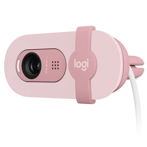 Logitech BRIO 100 Full HD Privacy Shutter Webcam Rose