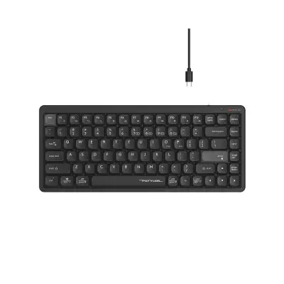 A4tech Fstyler FBX53C Dual-Mode (Bluetooth & 2.4G Wireless) Scissor Switch Wireless Keyboard - Black (Only English Layout)
