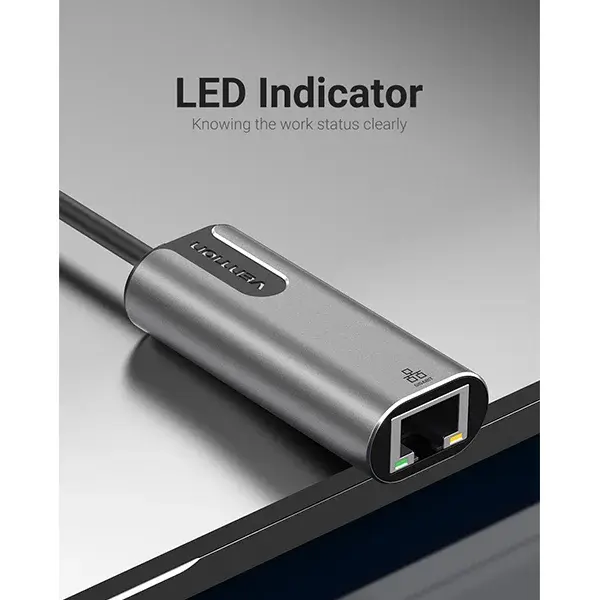 Vention CEWHB USB 3.0 Type-A to Gigabit Ethernet Adapter - 0.15M
