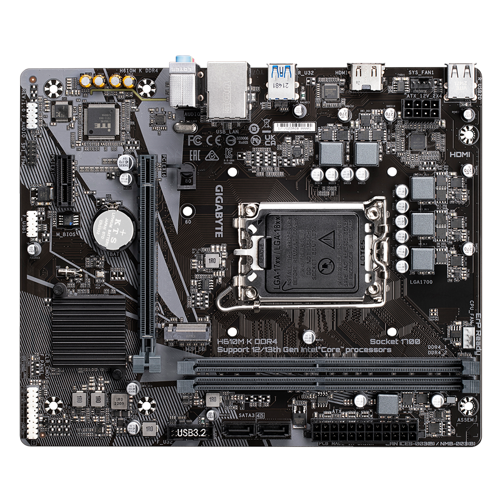 GIGABYTE INTEL H610M K DDR4 Motherboard