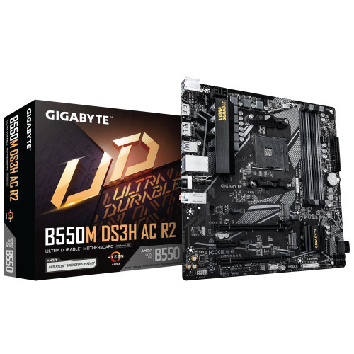 GIGABYTE AMD B550M DS3H AC R2 Motherboard