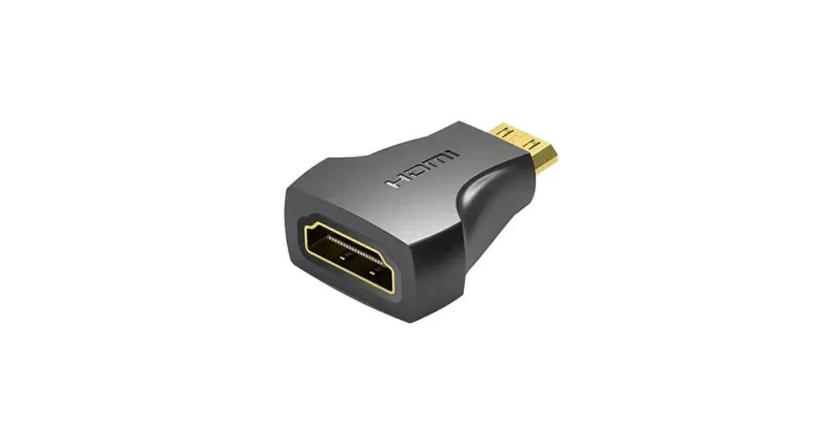 VENTION AISB0 Mini HDMI Male to HDMI Female Adapter - Black