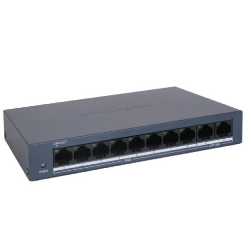 Hikvision DS-3E0110MP-E/M 8 Port Fast Ethernet Unmanaged POE Switch