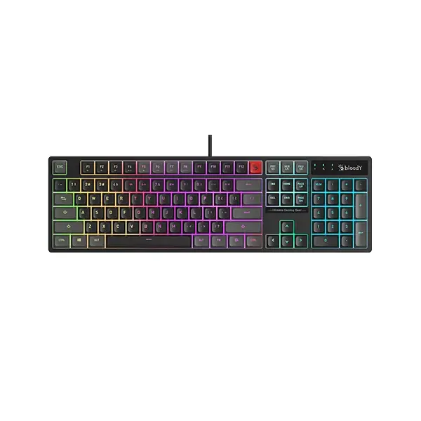 A4Tech Bloody B230N Neon Illuminate Lighting USB Gaming Keyboard - Black