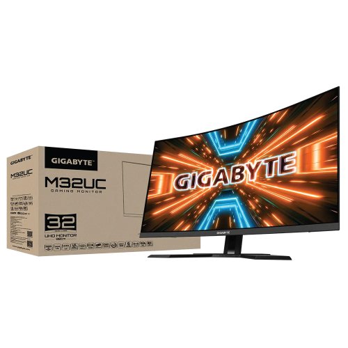 Gigabyte KVM M32UC 32 Inch UHD 4K (3840 x 2160) Gaming Monitor