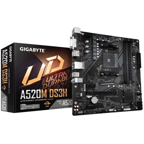Gigabyte AMD Chipset A520M DS3H Micro-ATX AMD AM4 Motherboard