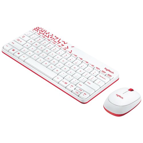 Logitech MK240 Wireless Combo Keyboard and Mouse White