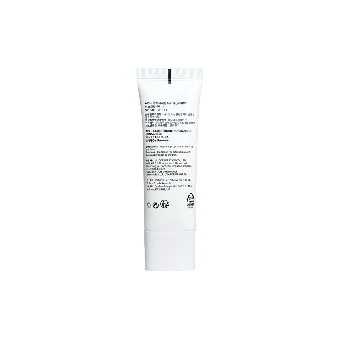 Aplb Glutathione Niacinamide Sunscreen 40 ml