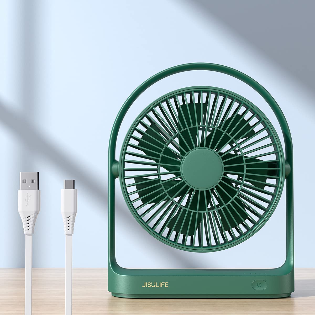 JISULIFE FA19 USB Portable Rechargeable Fan 4000mAH Battery with Type C Charging Port
