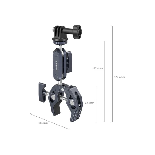 SmallRig Crab-Shaped Super Clamp Kit with Ball Head Magic Arm